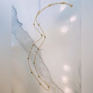 Gorjana long gold plated necklace (37”)